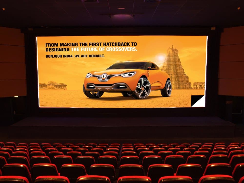 Cinema on-screen advertising